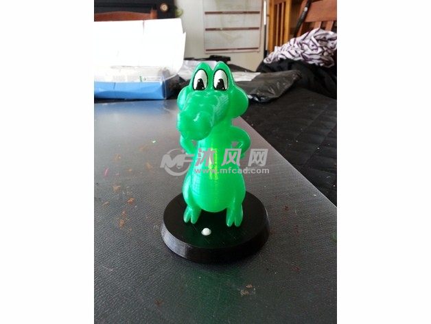 卡通鳄鱼主视图