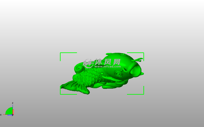  鲤鱼跃龙门俯视图