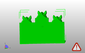 马头烛台模型后视图