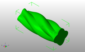 扭曲日食花瓶斜视图