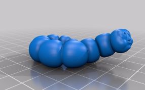 苹果中的毛毛虫