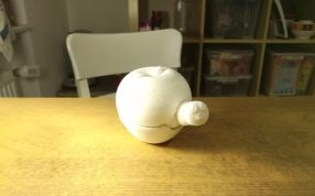 苹果中的毛毛虫实物图合并