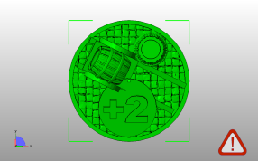 推车水桶摆件俯视图