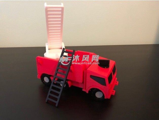  消防车模型升梯子