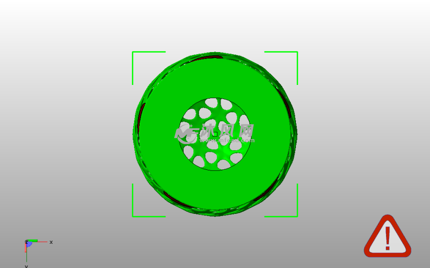 小茶灯灯罩底视图