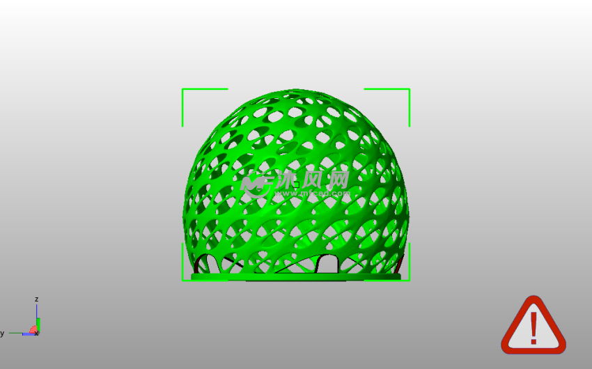 小茶灯灯罩主视图