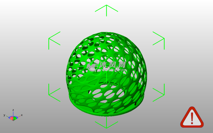 小茶灯灯罩斜视图