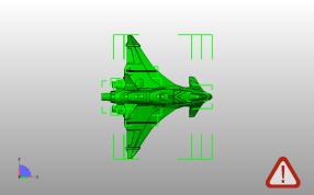 战斗机模型俯视图