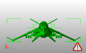 战斗机模型主视图