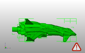 战斗机模型侧视图