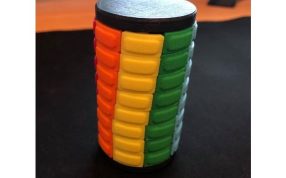  8种颜色益智塔俯视图