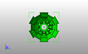 百合花灯罩底视图