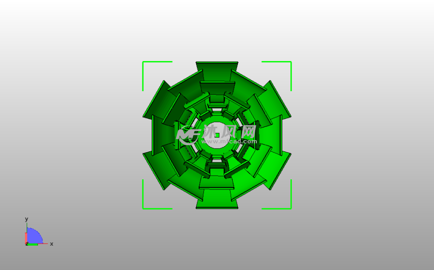 百合花灯罩底视图