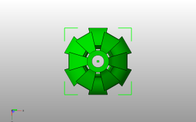 百合花灯罩俯视图