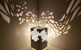 半镂空长方体灯罩实物图