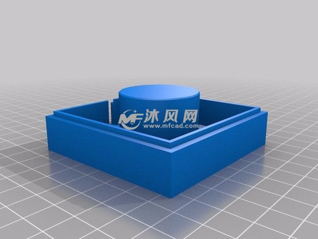 半镂空长方体灯罩底座