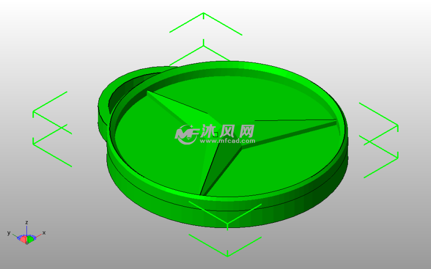  奔驰钥匙链斜视图