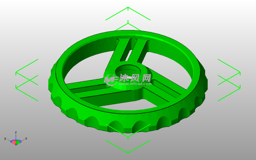  底板调平螺母斜视图