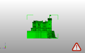 地中海边白色城堡侧视图