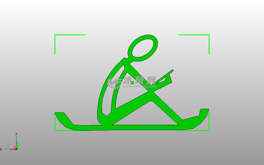 读书小人手机支架侧视图