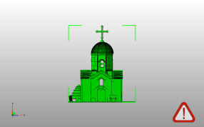 基督教教堂主视图