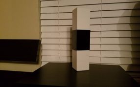 简约长方体灯罩关灯