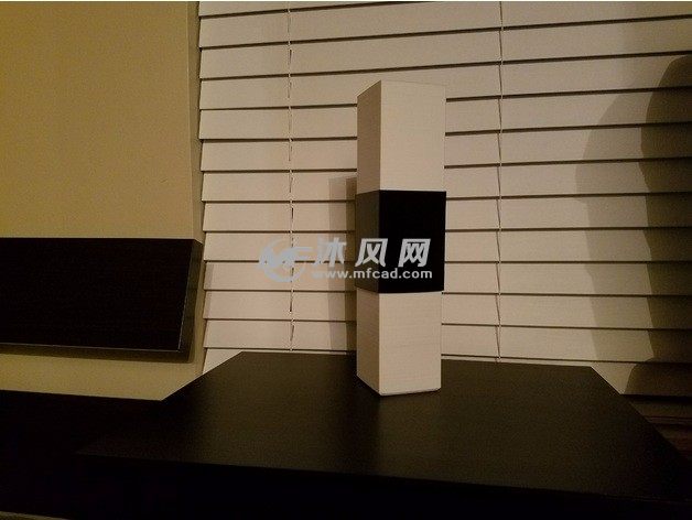 简约长方体灯罩关灯