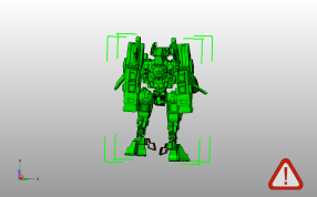 金星鱼人模型主视图