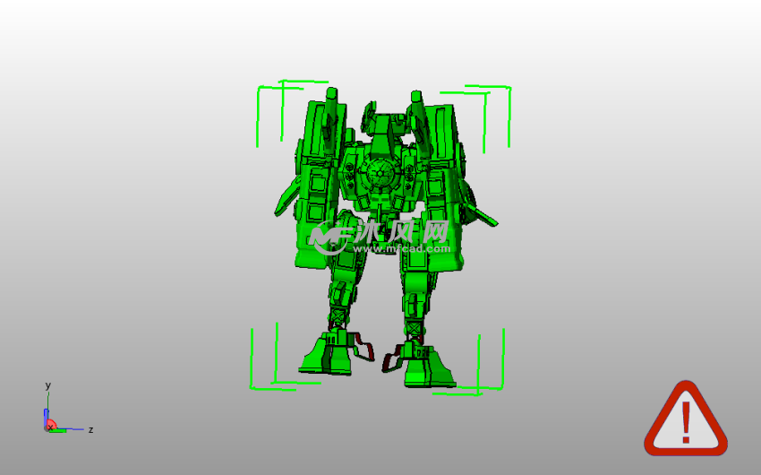 金星鱼人模型主视图