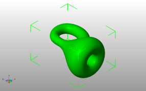 克莱因瓶子斜视图