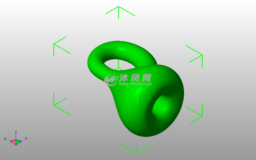 克莱因瓶子斜视图