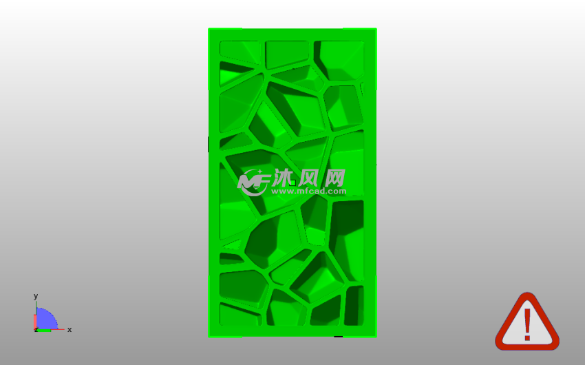 类镂空灯罩主视图