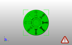 镂空笔筒模型俯视图