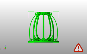 镂空笔筒模型主视图