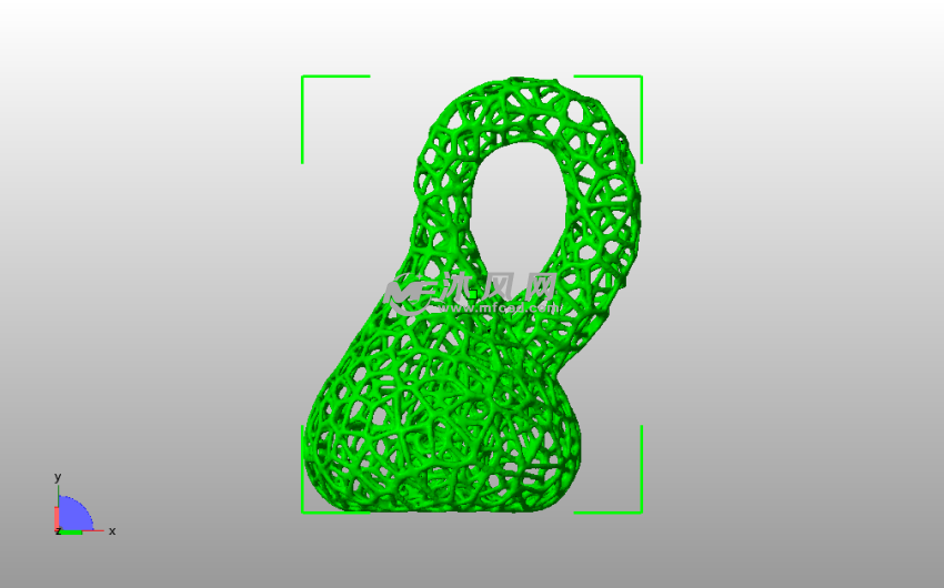 镂空克莱因瓶主视图