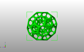 镂空六边形球主视图
