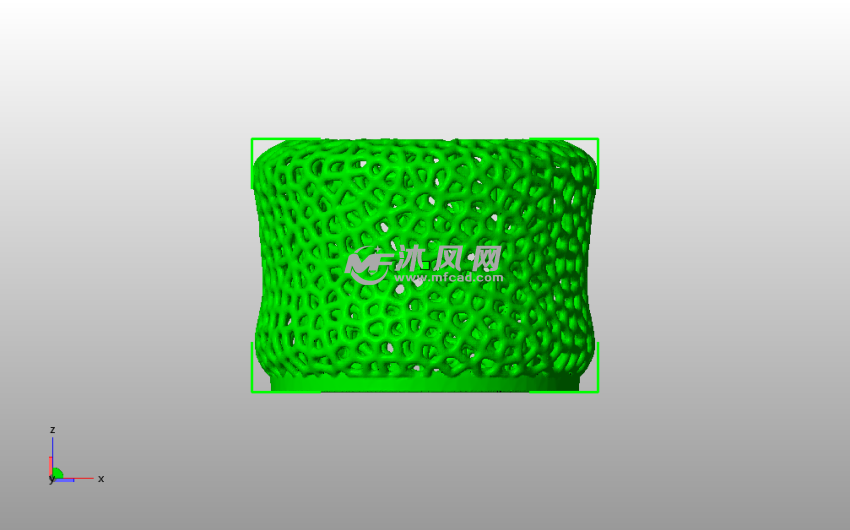 镂空小茶灯灯罩主视图