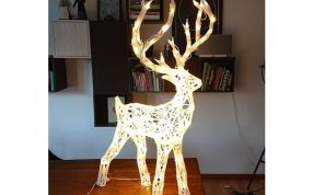 镂空小鹿模型实物图