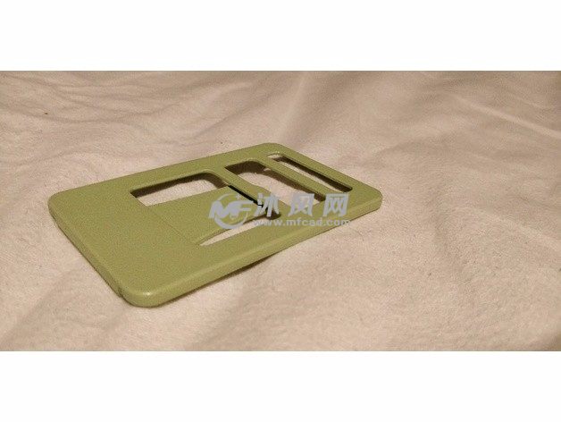 名片夹模型斜视图