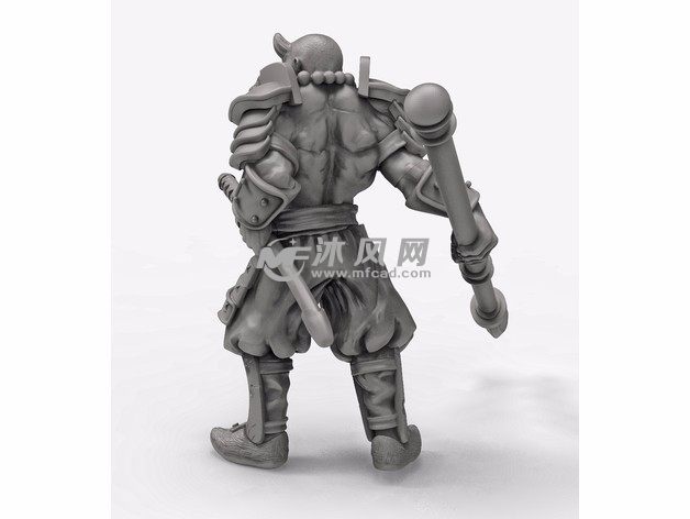 牛魔王模型后视图