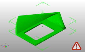 扭曲名片盒斜视图
