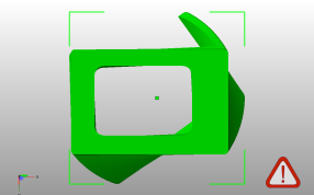 扭曲名片盒后视图