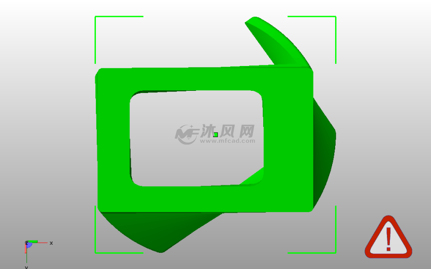 扭曲名片盒后视图