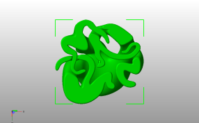 盆景花盆模型底视图