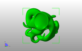 盆景花盆模型俯视图