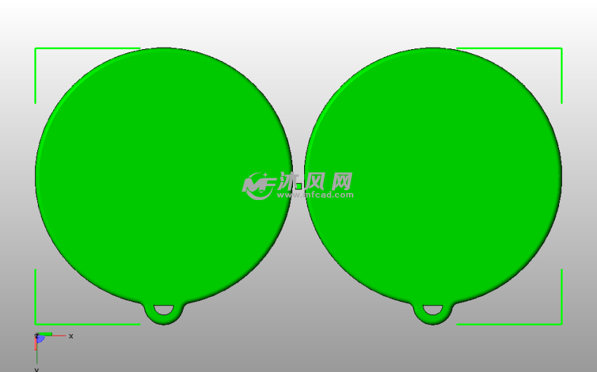 七彩祥云耳坠底视图