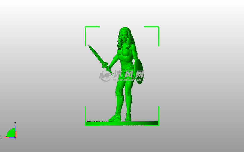 神奇女侠全身像主视图