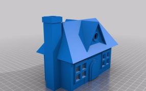  圣诞节小房子长烟囱