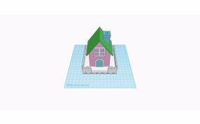  圣诞节小房子效果图