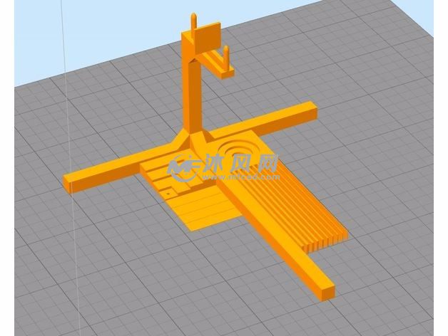 3D打印机测试架模型图